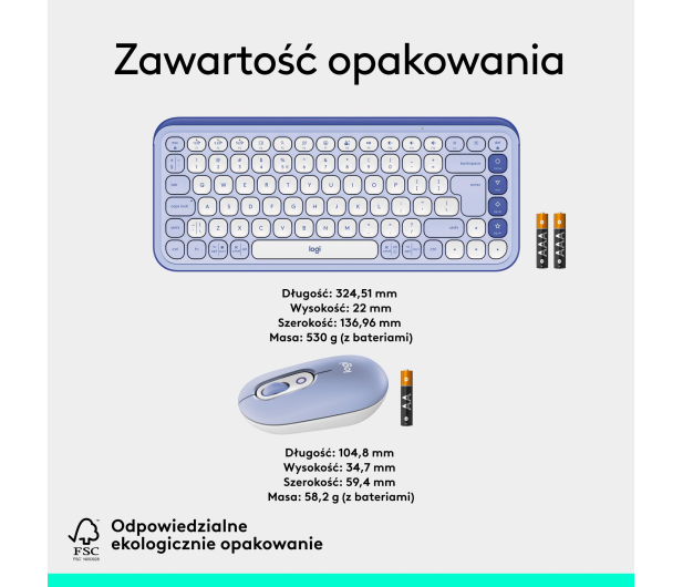 Logitech POP ICON Combo lilac - 1276190 - zdjęcie 14